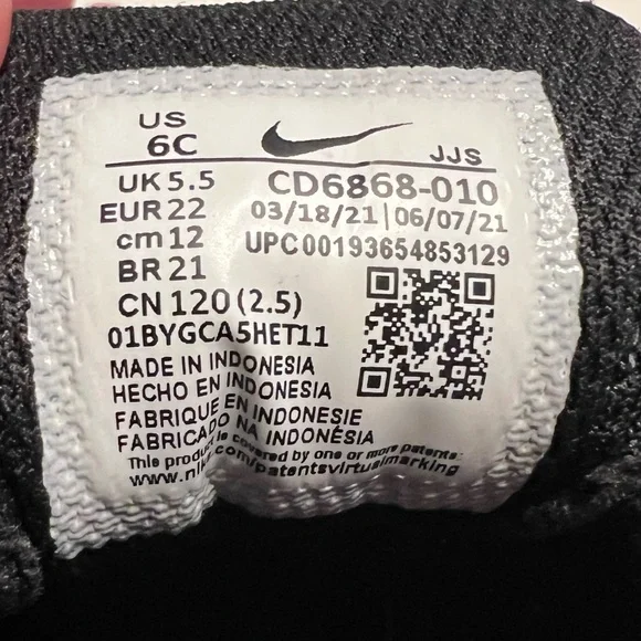 NIKE AIR MAX Toddler sneakers size 6c - Picture 7 of 9